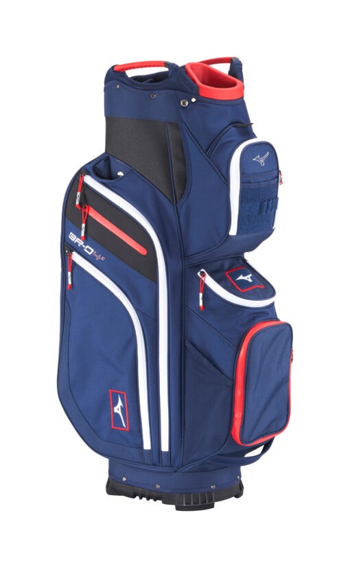 Mizuno BR-D4 Cart Bag Navy/Red - Bild 2